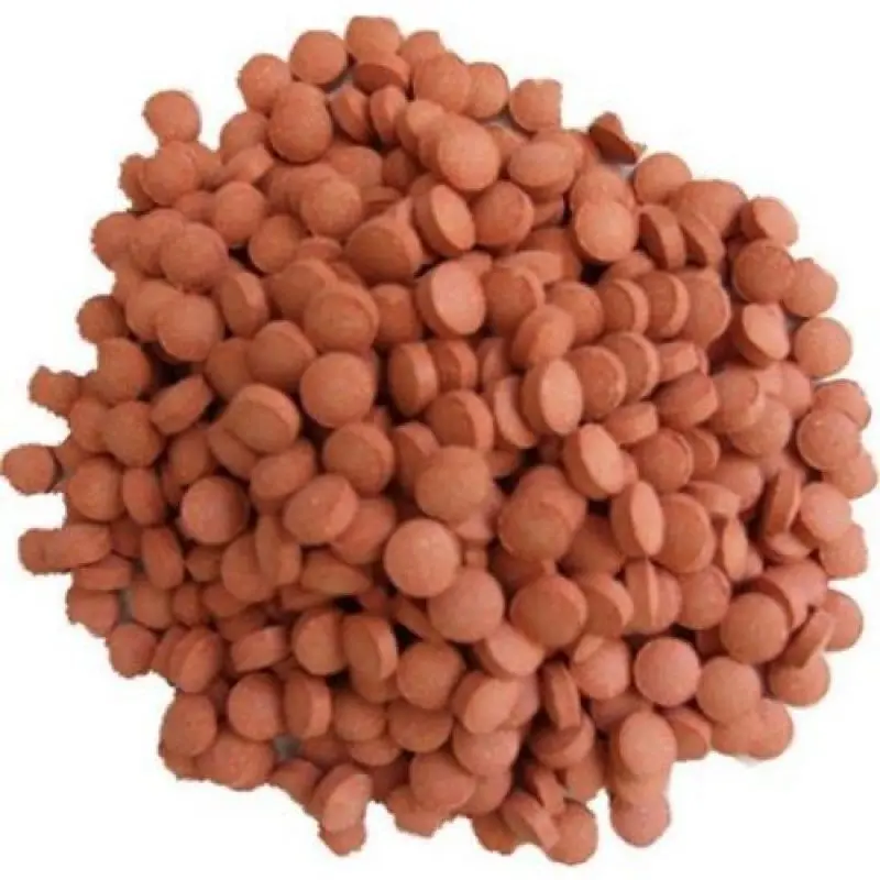 10mm Linse Rot Astaxantin Tabletten 100g - Futtertabletten Welstabletten Welse