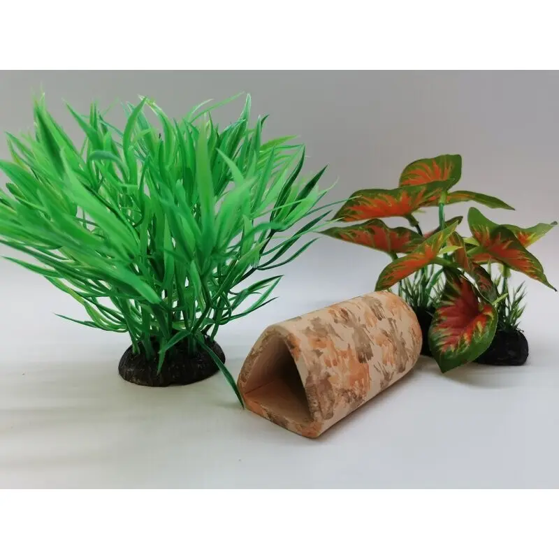 3x Welshöhle Laichhöhle 10cm bunt Tonhöhle stollenform Höhle für L-Welse