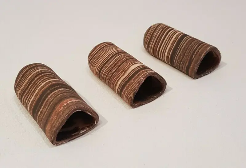 3x Welshöhle Laichhöhle 6,5cm bunt stollenform Tonhöhle für Krebse, Welse Deko