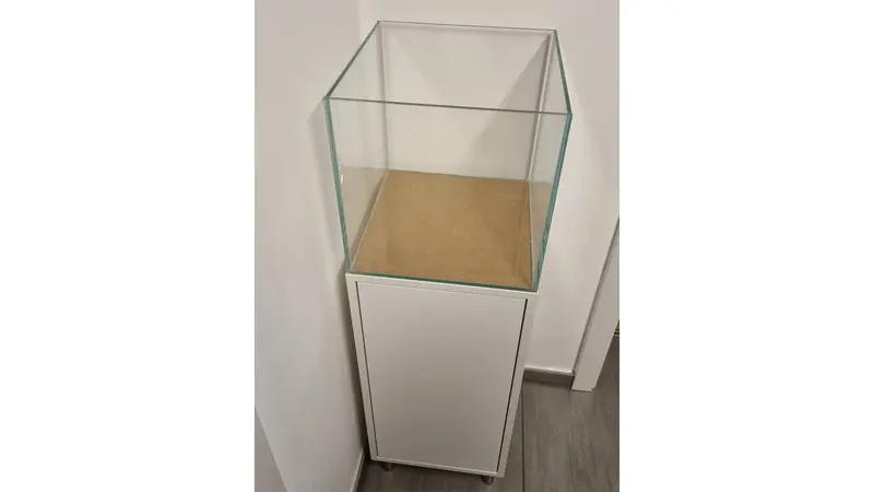 42L Weißglas Aquarium 34,5x35x35 cm IKEA Eket - Versandkostenfrei!