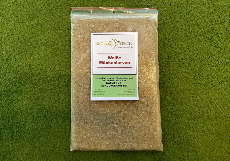 500g Weiße Mückenlarven - Frostfutter