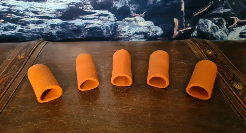 5x Welshöhle Laichhöhle 7cm Terrakotta halbrund Tonhöhle für Krebse, Welse