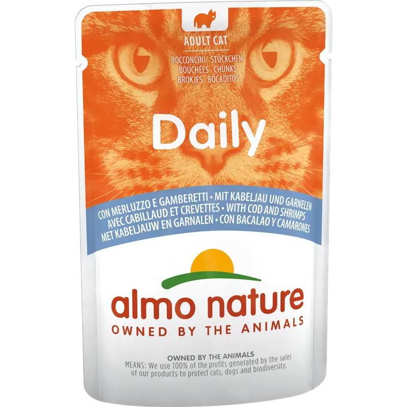 Almo Nature P.B. Daily Menu Kabeljau & Garnelen 70 g