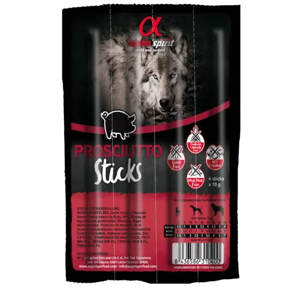 alpha spirit Ristra Stick Prosciutto 40 g