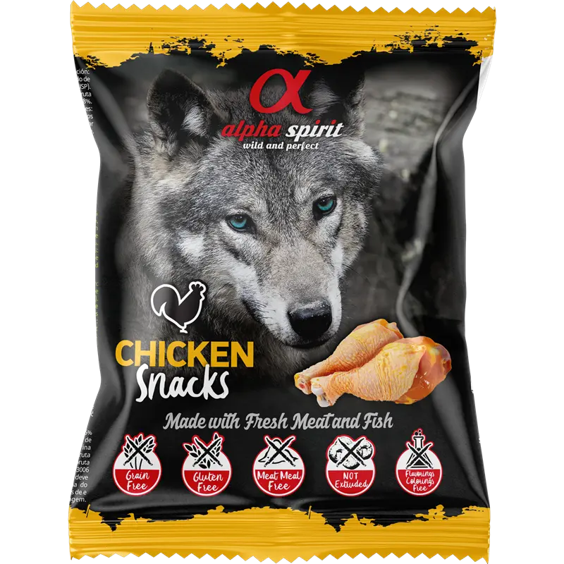 alpha spirit Snacks Bag gewürfelt Huhn 50 g