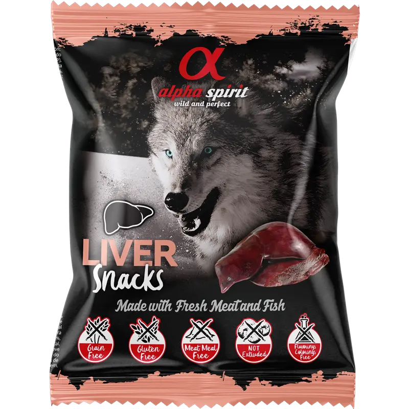 alpha spirit Snacks Bag gewürfelt Leber 50 g