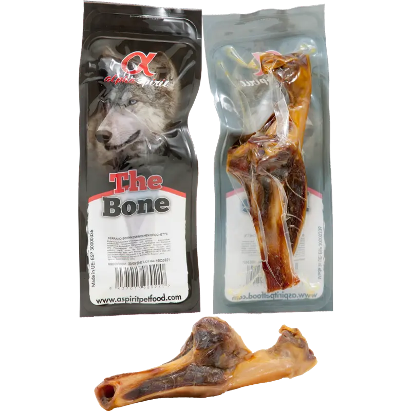 alpha spirit The Bone Serrano Schinkenknochen Brochette vac. 200 g