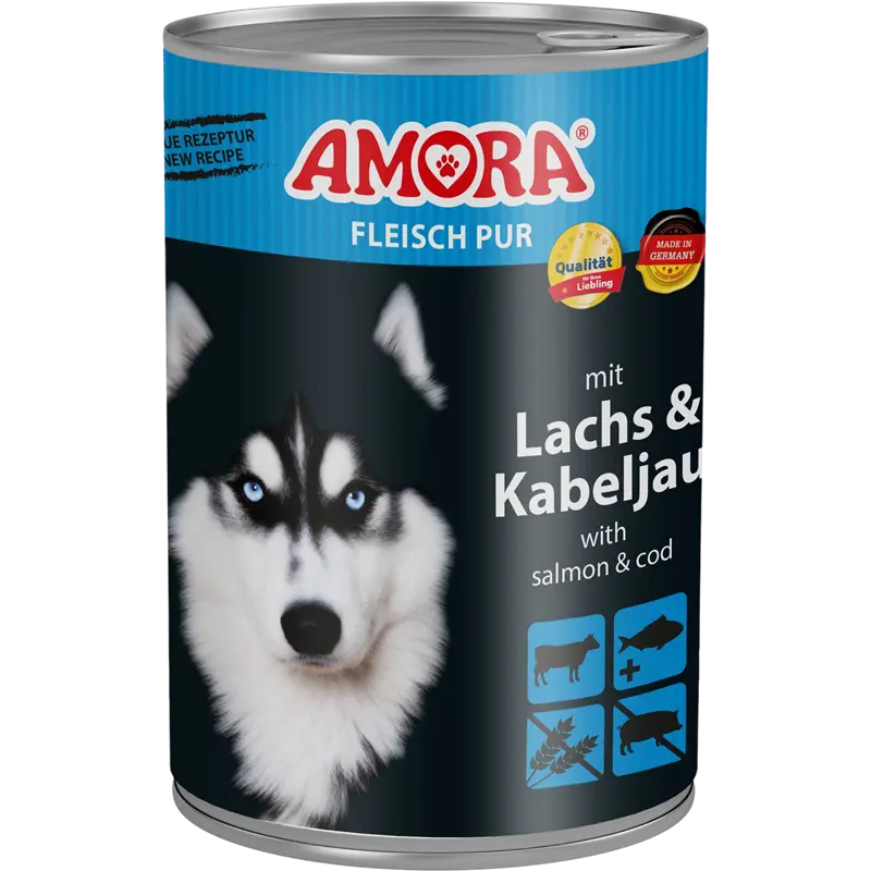 AMORA Fleisch Pur Adult Lachs & Kabeljau 400 g