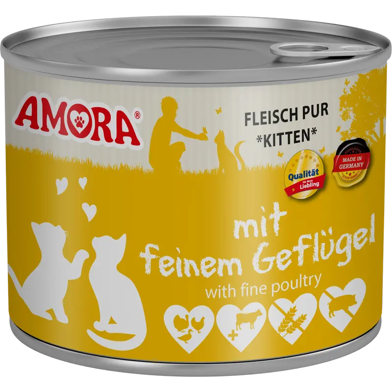 AMORA Katzenkinder mit Geflügel 200 g