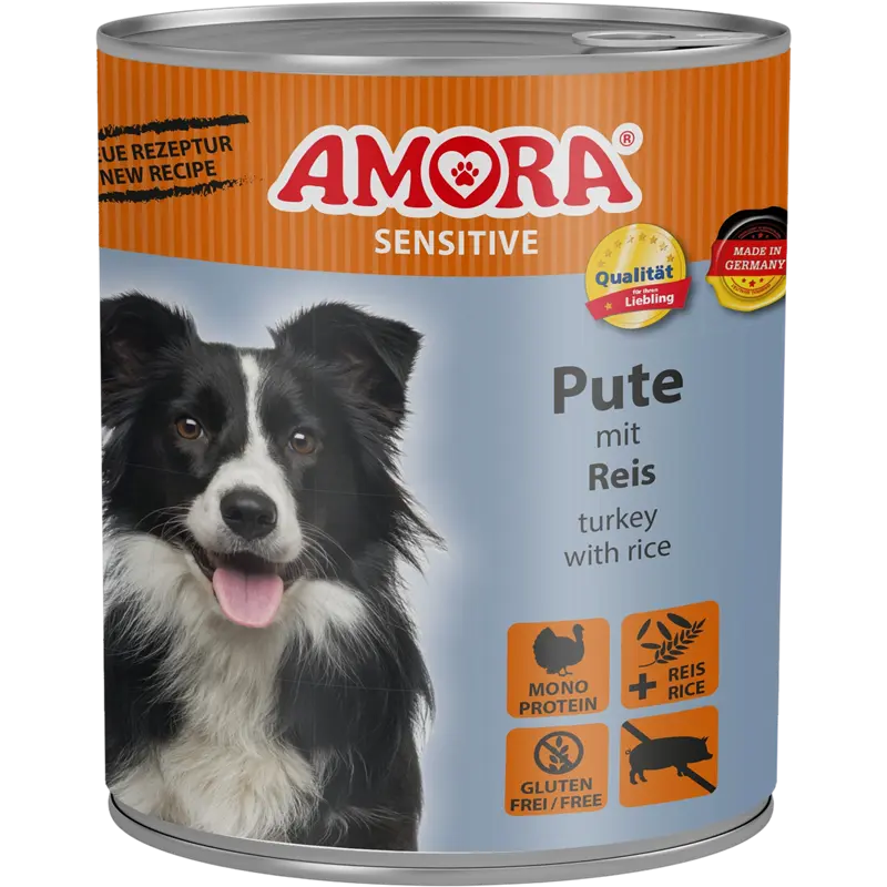 AMORA Sensitive Pute & Reis 800 g