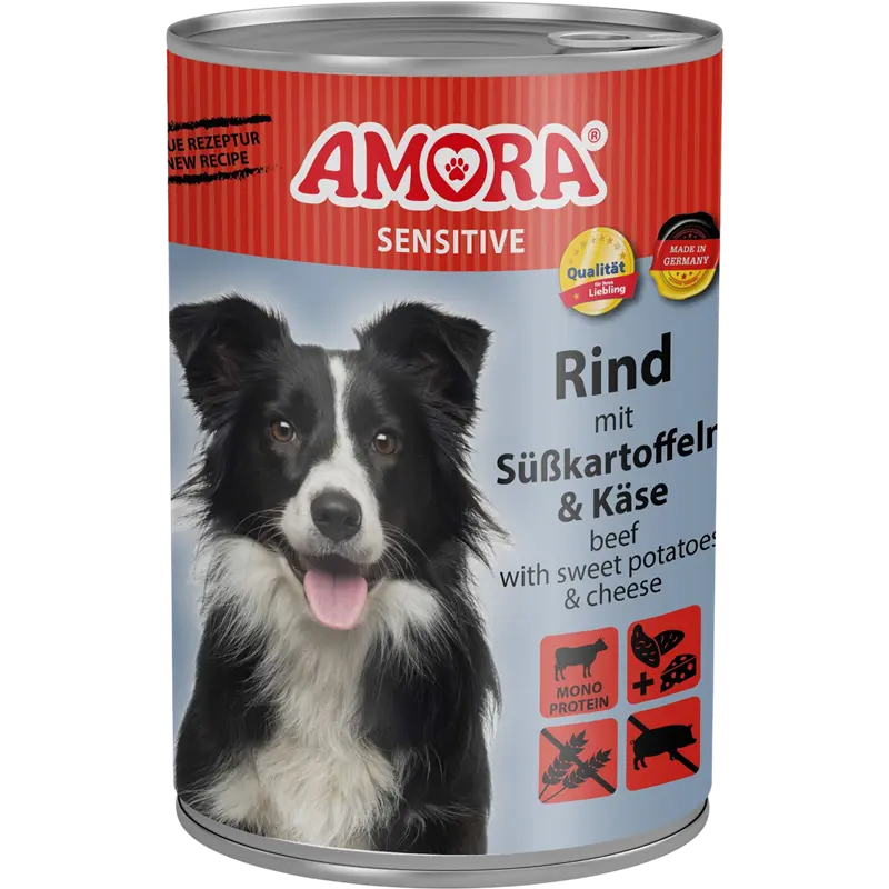 AMORA Sensitive Rind & Süßkartoffel 400 g