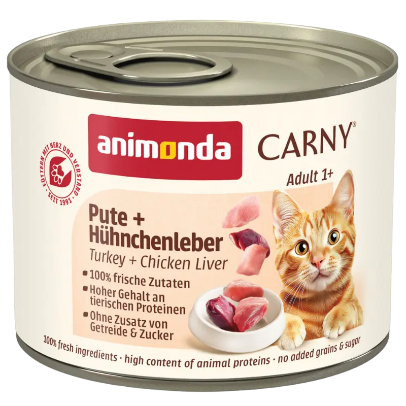 animonda Carny Adult Pute & Hühnchenleber 200 g