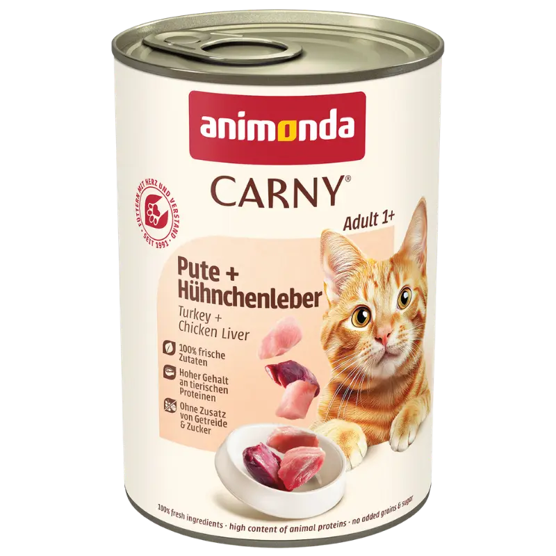 animonda Carny Adult Pute & Hühnchenleber 400 g