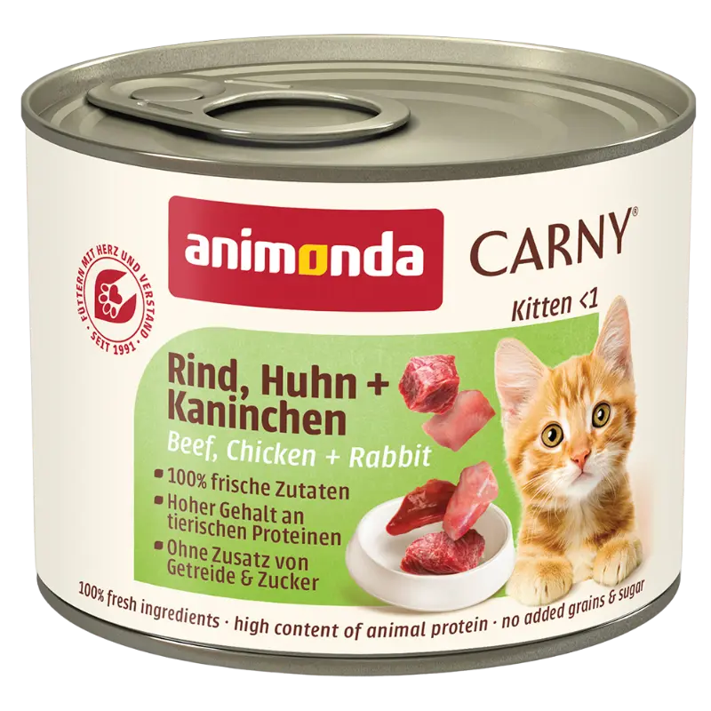 animonda Carny Kitten Rind, Huhn & Kaninchen 200 g