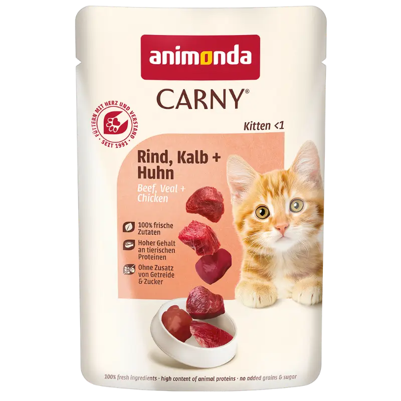 animonda Carny Kitten Rind, Kalb & Huhn 85 g