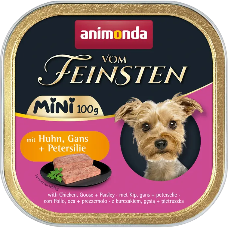 animonda Dog vom Feinsten Mini Adult Huhn, Gans & Petersilie 100 g