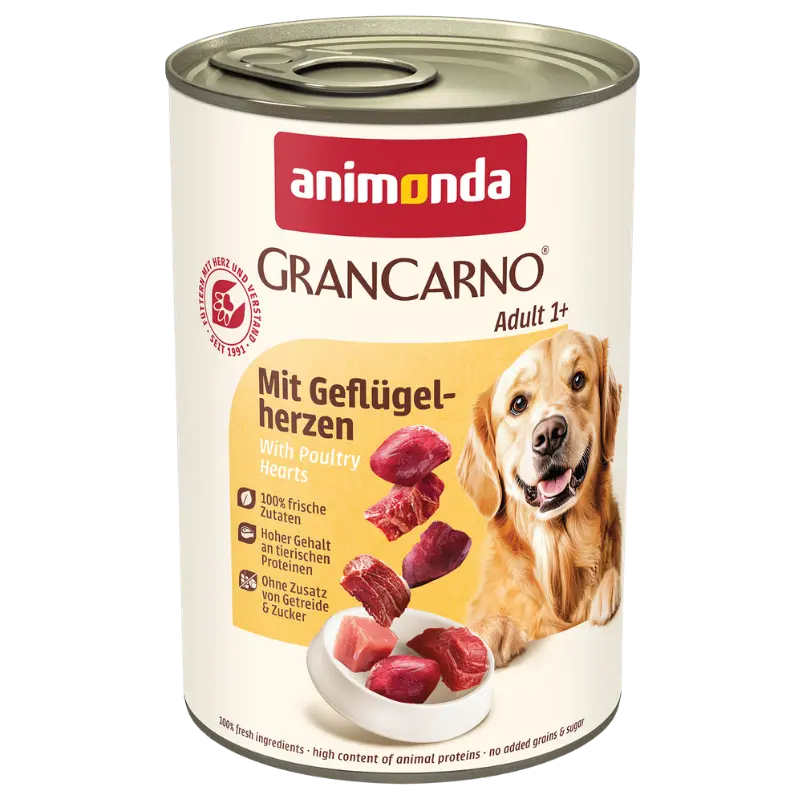 animonda GranCarno Adult Geflügelherzen 400 g