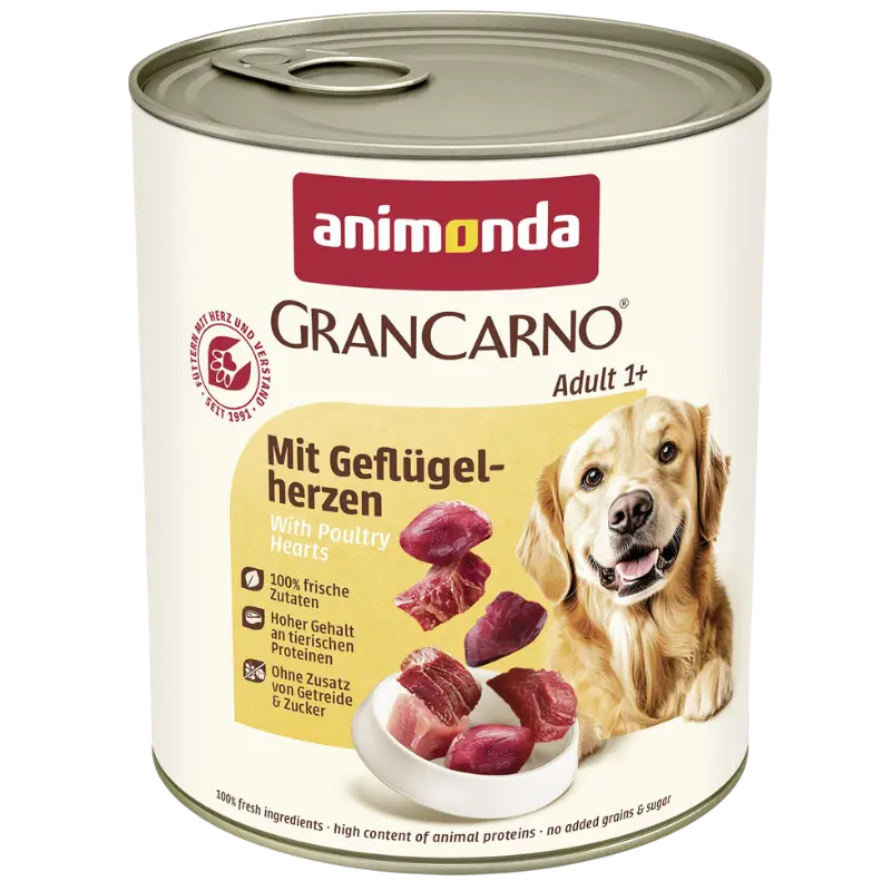 animonda GranCarno Adult Geflügelherzen 800 g