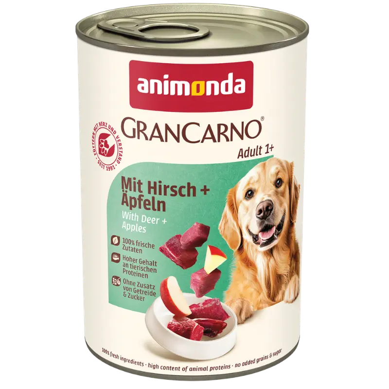 animonda GranCarno Adult mit Hirsch & Äpfeln 400 g