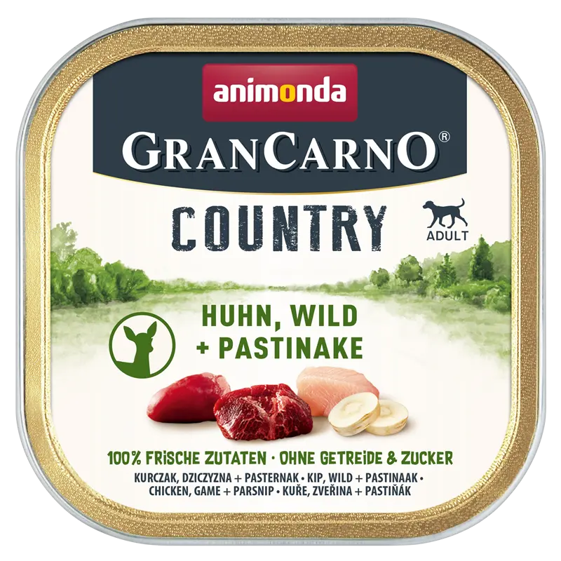 animonda GranCarno Country Huhn, Wild & Pastinake 150 g