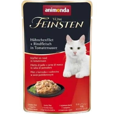 animonda Vom Feinsten Hühnchenfilet & Rindfleisch in Tomatensauce 50 g