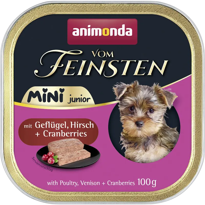 Animonda vom Feinsten Mini Junior mit Geflügel, Hirsch & Cranberrys 100 g