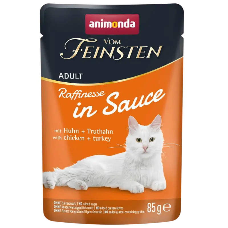 Animonda Vom Feinsten Raffinesse in Sauce Adult mit Huhn + Truthahn 85 g
