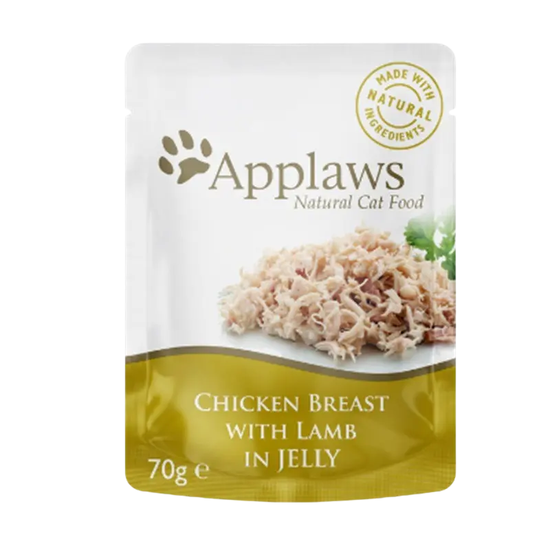 Applaws Cat Frischebeutel in Gelee Huhn & Lamm 70 g