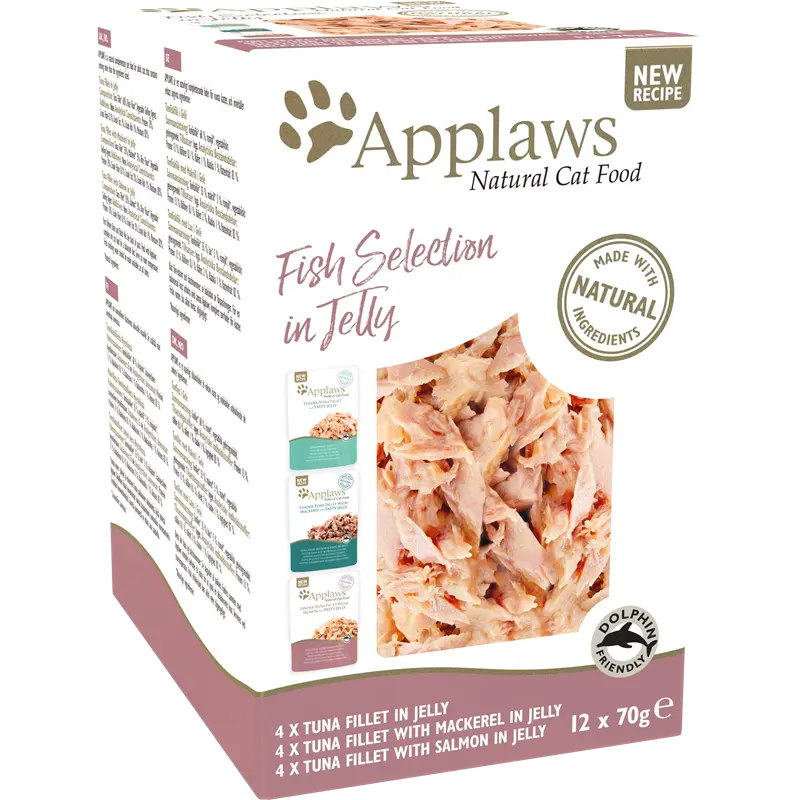 Applaws Cat PB Multipack Fisch in Gelee 840 g