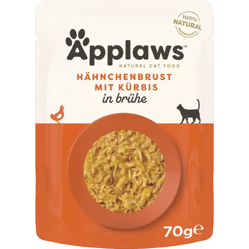 Applaws Natural Cat Pouches Hühnchenbrust & Kürbis 70 g