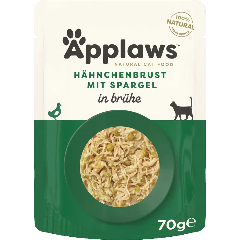 Applaws Natural Cat Pouches Hühnchenbrust & Spargel 70 g