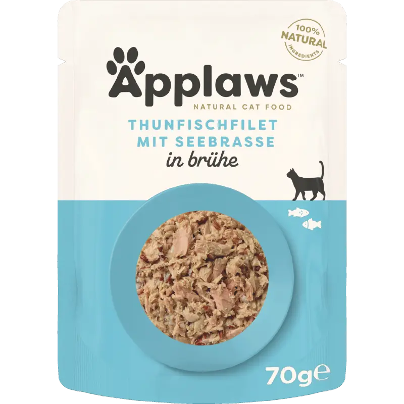 Applaws Natural Cat Pouches Thunfischfilets & Brachse 70 g