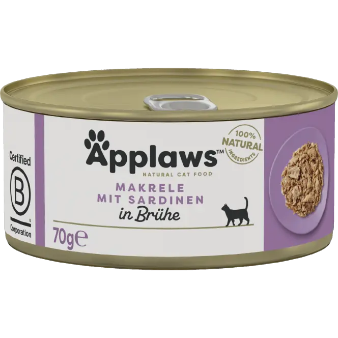 Applaws Natural Cat Tins Makrele & Sardinen 70 g