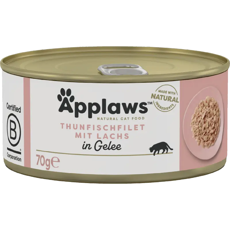 Applaws Natural Cat Tins Thunfischfilet & Lachs in Gelee 70 g