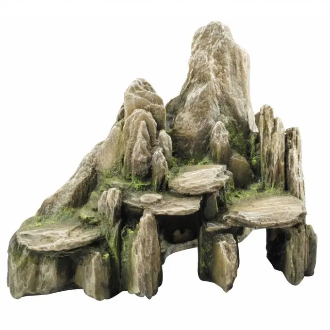 Aqua Della Stein mit moos Grün - 25,5x15,5x20 cm