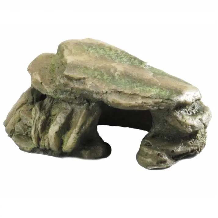 Aqua Della Stein mit moos Grün S - 15 cm