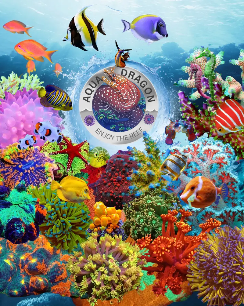 Aqua Dragon Aquarium-Tuch