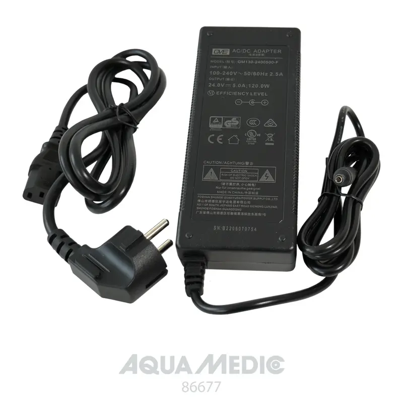 Aqua Medic Netzteil inkl. Kaltgerätezuleitung 24 V/5 A/120 W