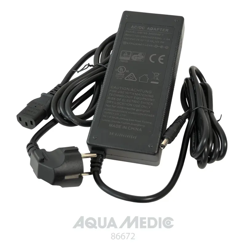 Aqua Medic Netzteil inkl. Kaltgerätezuleitung 24 V/6 A/144 W