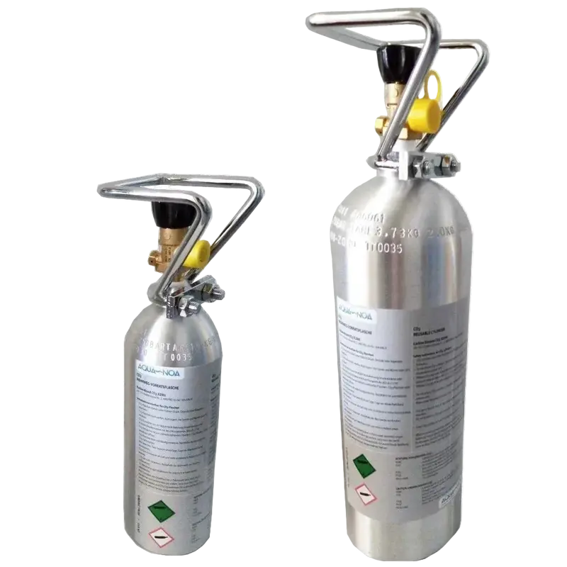 AQUA-NOA CO₂ Aluminium Mehrwegflasche – 750 g / 2 kg