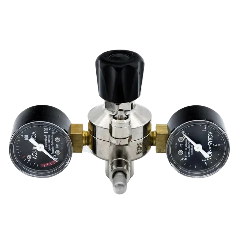 AQUA-NOA CO₂ Druckminderer Profi E – für Einwegflaschen M11×1