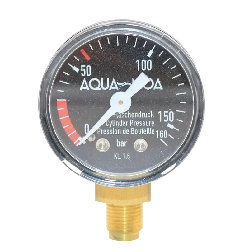 AQUA-NOA CO₂ Flaschendruck-Manometer – Profi Serie