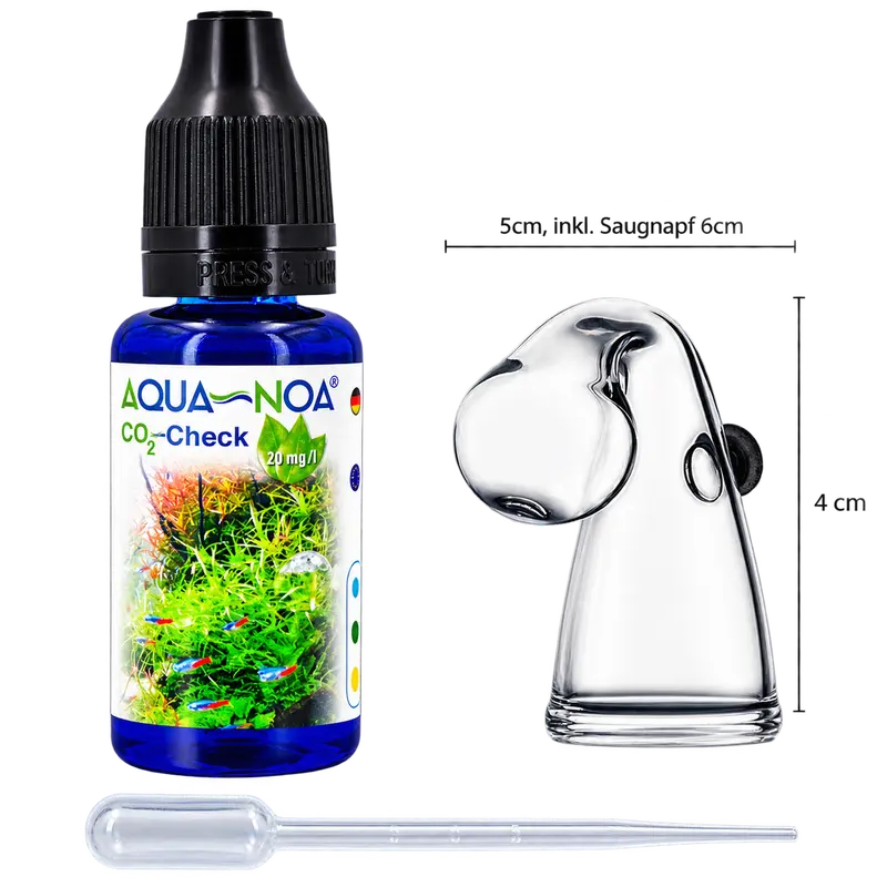 AQUA-NOA CO2 Langzeittest Set aus Glas – Mini & Maxi