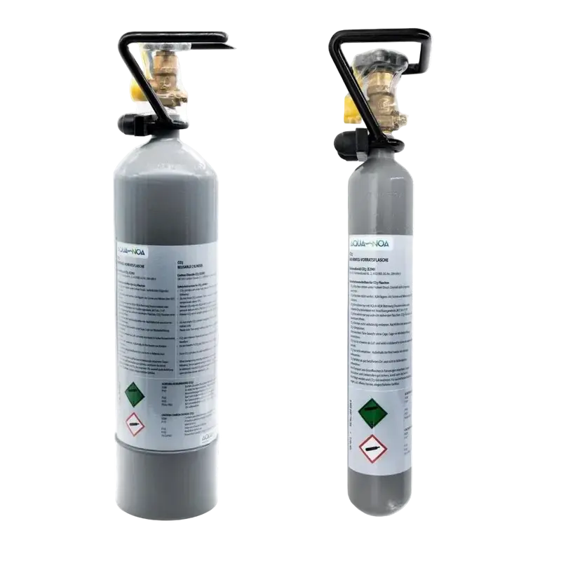 AQUA-NOA CO₂ Mehrwegflasche mit Sicherheits-Cage