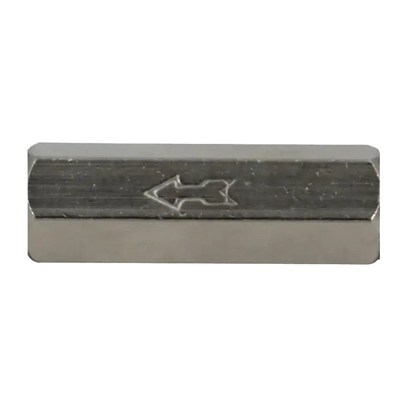 AQUA-NOA CO₂ Metall-Rückschlagventil 2× 1/8″ Innengewinde