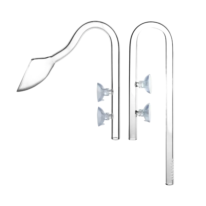 AQUA-NOA Lily Pipe Set Slim – Glas Filter Ein- & Auslauf