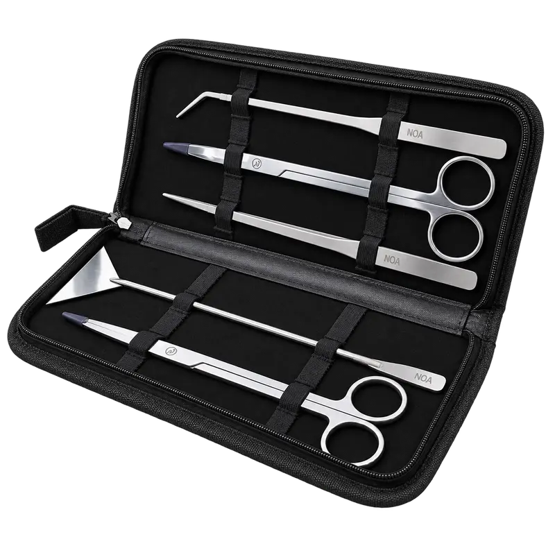 AQUA-NOA NOA-SCAPE Aquascaping Tools Set – Edelstahl, 5-teilig