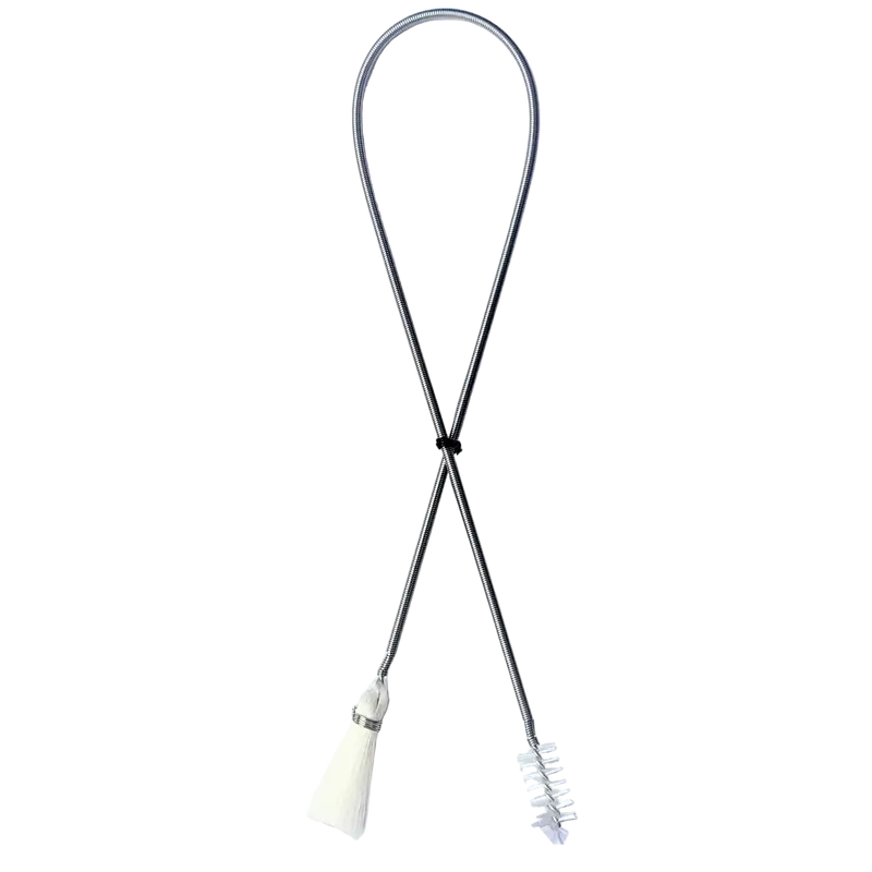 AQUA-NOA Profi Reinigungsbürste Doppelkopf für Schläuche & Lily Pipes