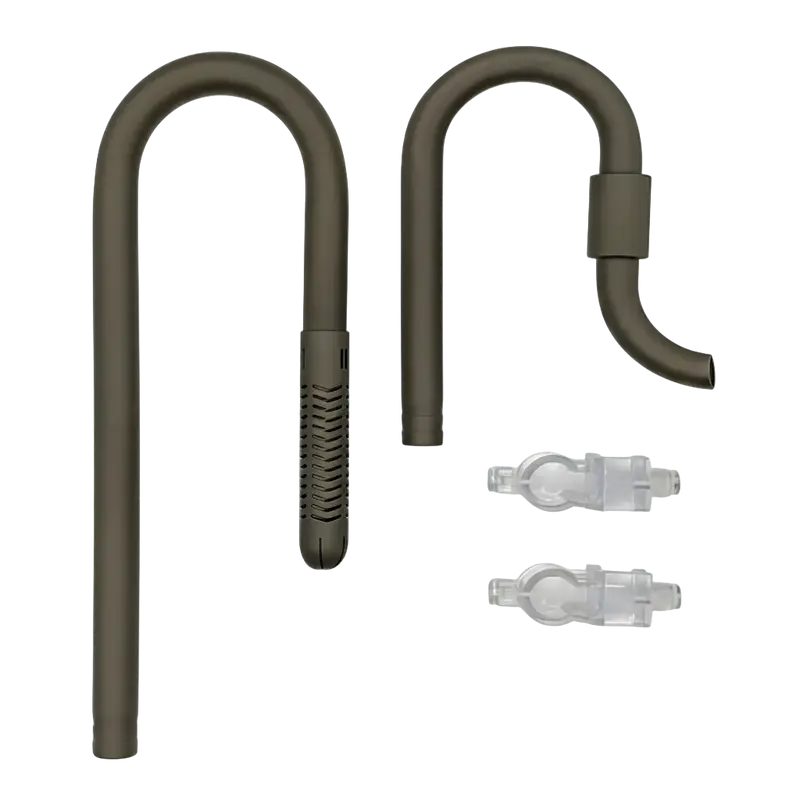 AQUA-NOA Stainless Steel Set Standard – Filter Ein- & Auslauf Titangrau matt
