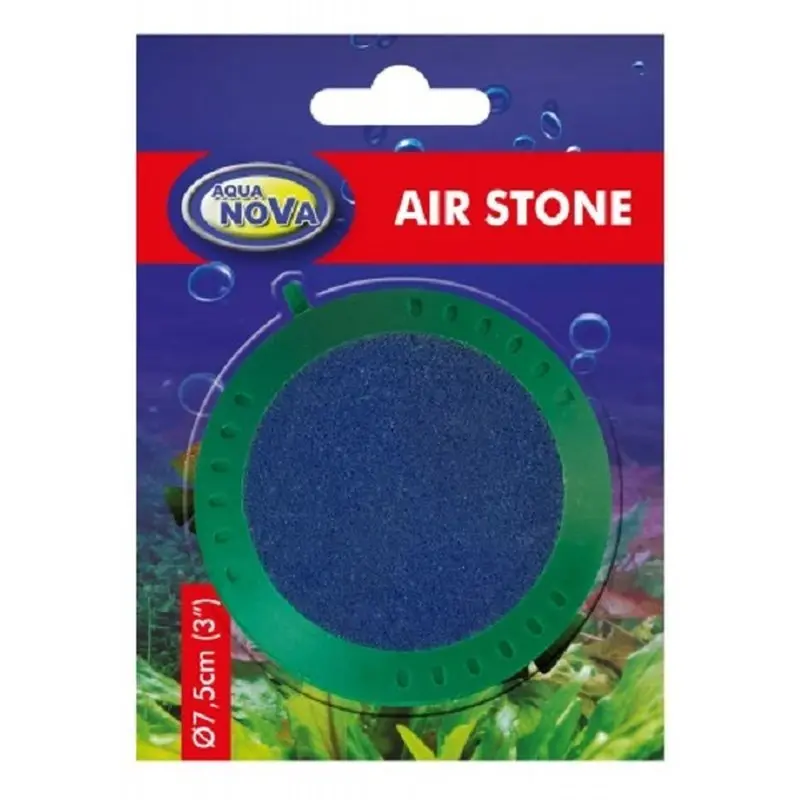 Aqua Nova Ausströmerstein Sprudelstein Ausströmer Scheibenform Stein 12,5cm Deko